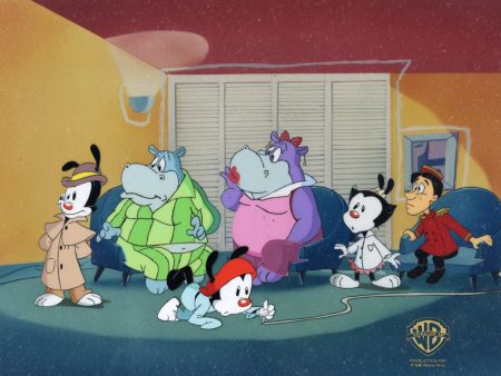 Animaniacs Original Production Cel: Yakko, Wakko, Dot, Flavio and Marita on Sale