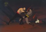 Batman The Animated Series Original Production Cel: Batman and Kyodai Ken on Sale