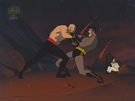 Batman The Animated Series Original Production Cel: Batman and Kyodai Ken on Sale