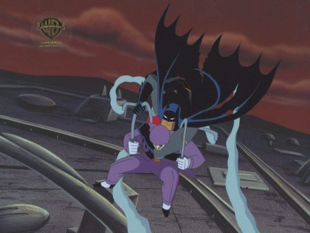 Batman Mask of Phantasm Original Production Cel: Batman and Joker For Sale