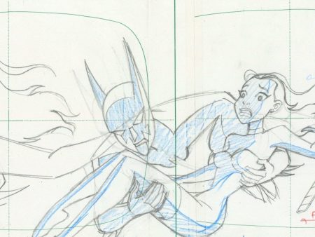 Batman Beyond Original Production Drawing: Batman and Dana Online Sale