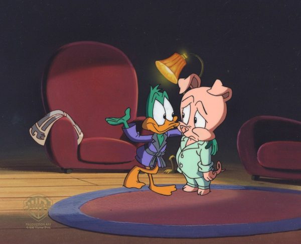 Tiny Toons Original Production Cel: Plucky and Hamton J. Pig Online now