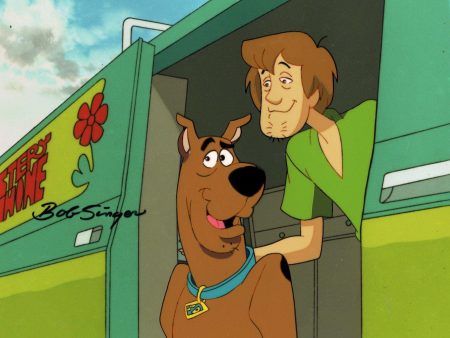 Scooby-Doo on Zombie Island Original Production Cel With Matching Drawing: Scooby and Shaggy Supply