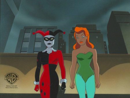 Batman The Animated Series Original Production Cel:  Poison Ivy and Harley Quinn Online Sale