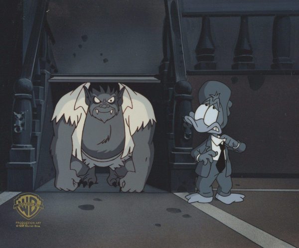 Tiny Toons Original Production Cel: Plucky and Monster For Sale