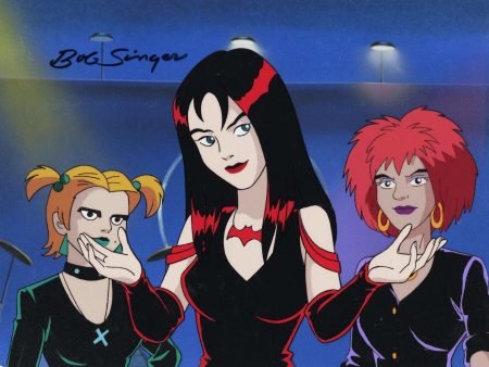 Scooby-Doo and the Witch s Ghost Original Production Cel with Matching Drawing: The Hex Girls Online Hot Sale