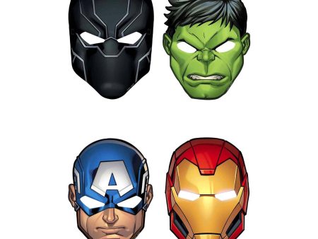 Marvel Avengers Powers Unite Paper Masks 8pcs Fashion