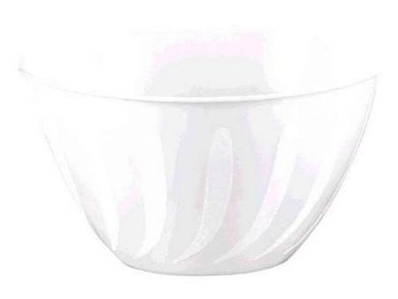 White Swirl Bowl 24oz Supply