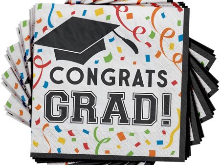 Congrats Grad No More Books Luncheon Napkins 16ct Sale