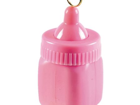 Pink Baby Bottle Balloon Weight Online now