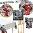 Iron Man 59 Pieces Tableware Party Supplies for 8 Guests Cheap