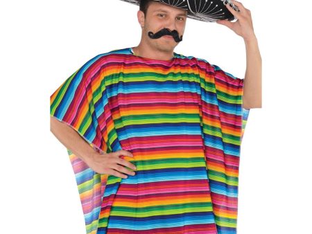 Fiesta Multicolored Serape 40 x 37in For Sale