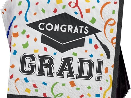 Congrats Grad No More Books Beverage Napkins 16ct on Sale