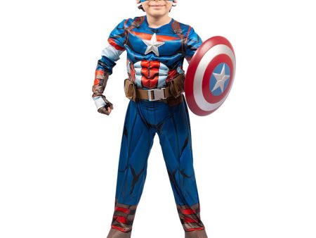 Child Captain America Deluxe Costume Online now