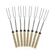 Extendable Steel and Wood BBQ Skewers 8pcs Supply