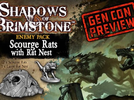 Shadows of Brimstone: Scourge Rats   Rats Nest Enemy Set Sale